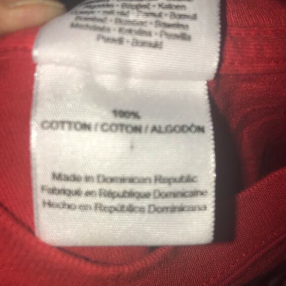 ARLINGTON JERKY PETA T-Shirt Men’s Adult M Red Short sleeved - Picture 4 of 8